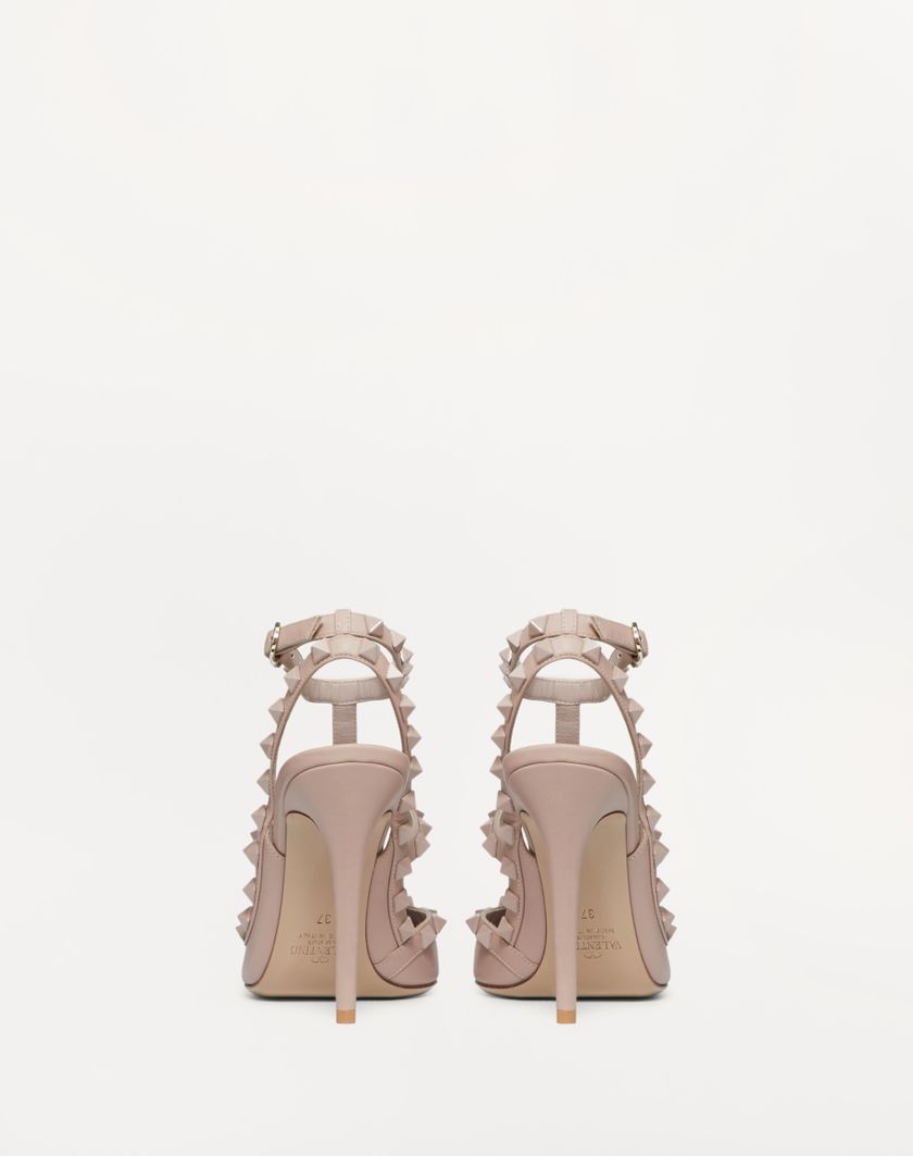 ROCKSTUD ANKLE STRAP PUMP WITH TONAL STUDS 100 MM - Image 5